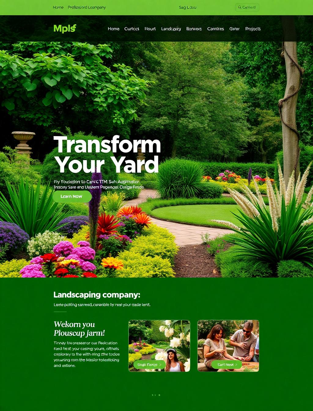 Greenleaf Landscaping website