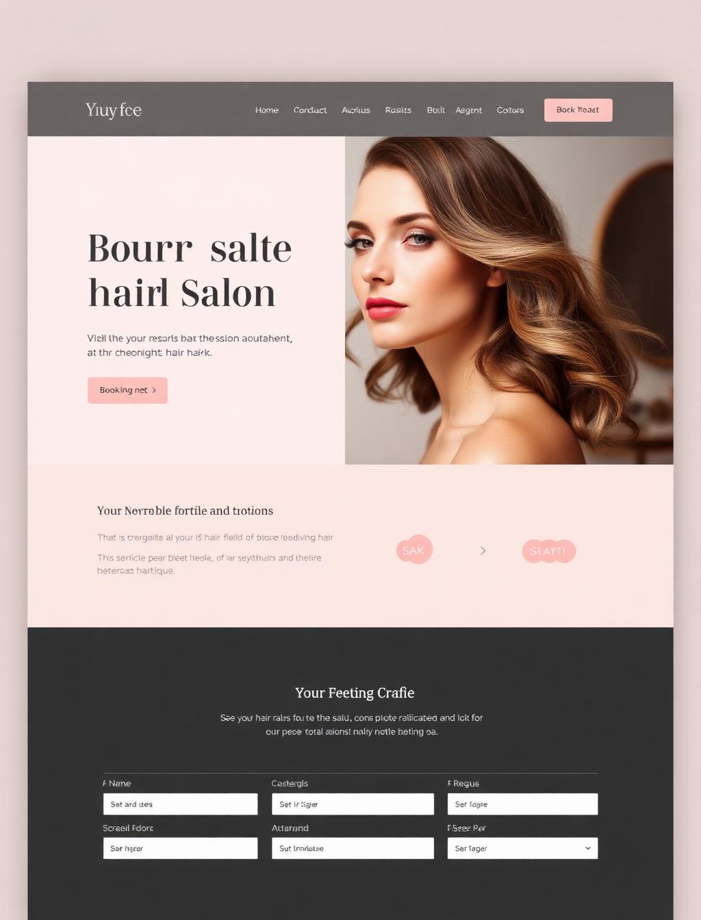 Bloom Hair Studio website